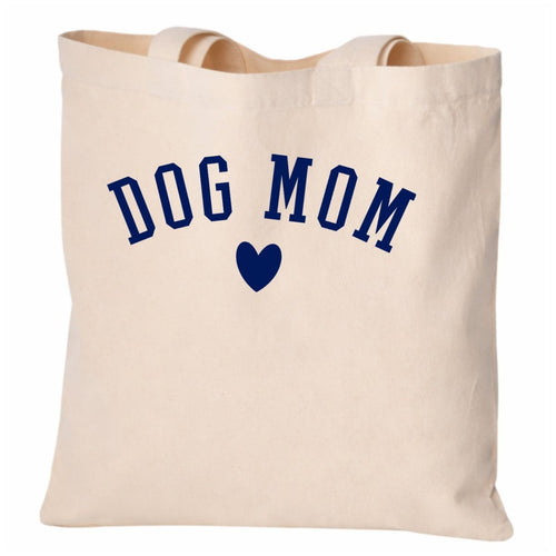'Dog Mom At Heart' Jumbo Tote (FREE $80+)