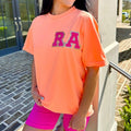 Initial Letter Patch Neon T-Shirt