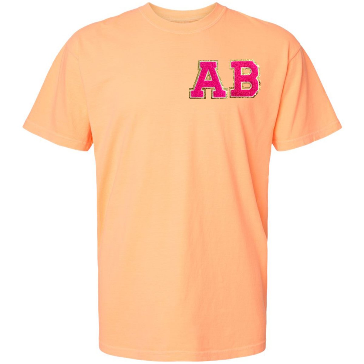 Initial Letter Patch Neon T-Shirt