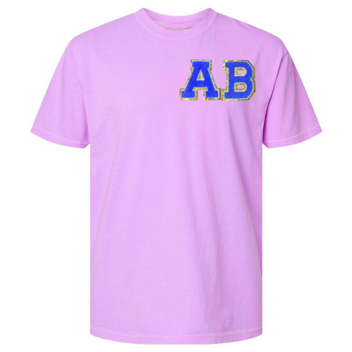 Initial Letter Patch Neon T-Shirt