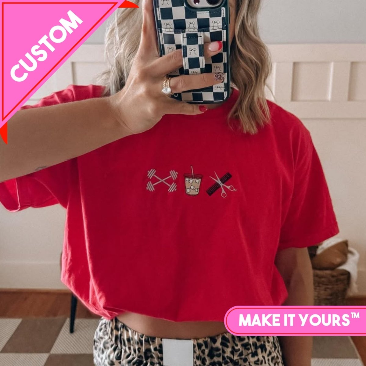 Make It Yours™ 'Favorite Things Icons' Embroidered T-Shirt