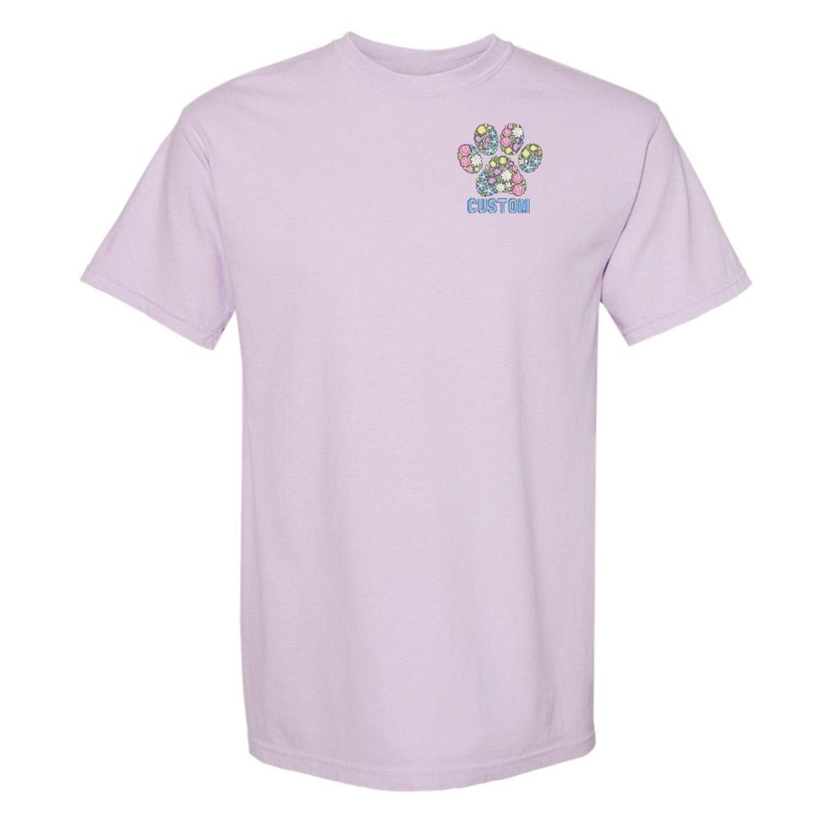 Make It Yours™ 'Floral Paw Print' T-Shirt