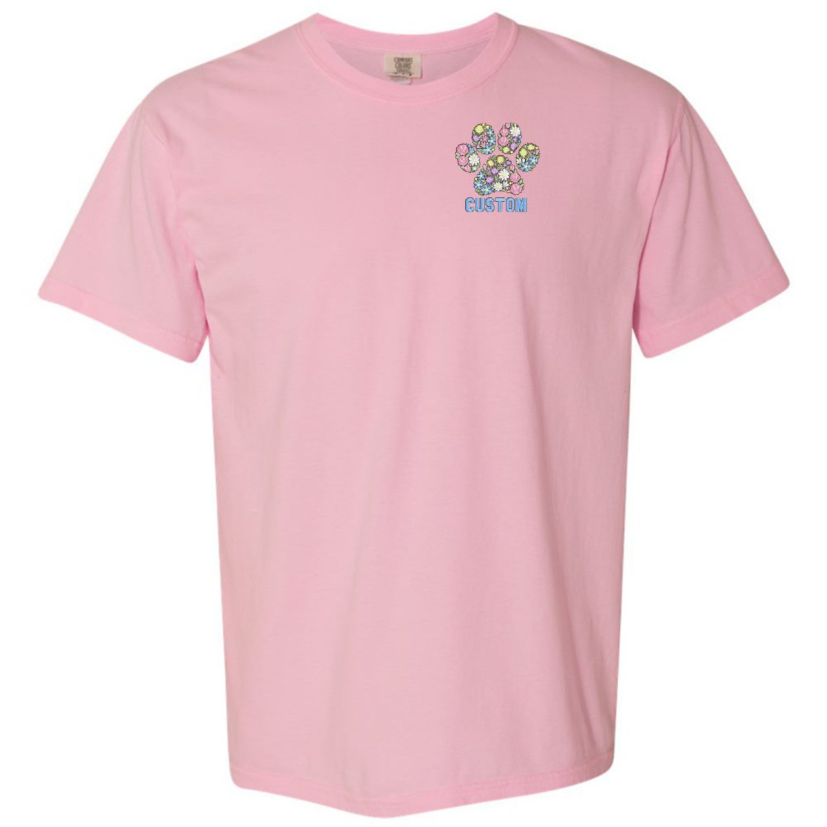 Make It Yours™ 'Floral Paw Print' T-Shirt