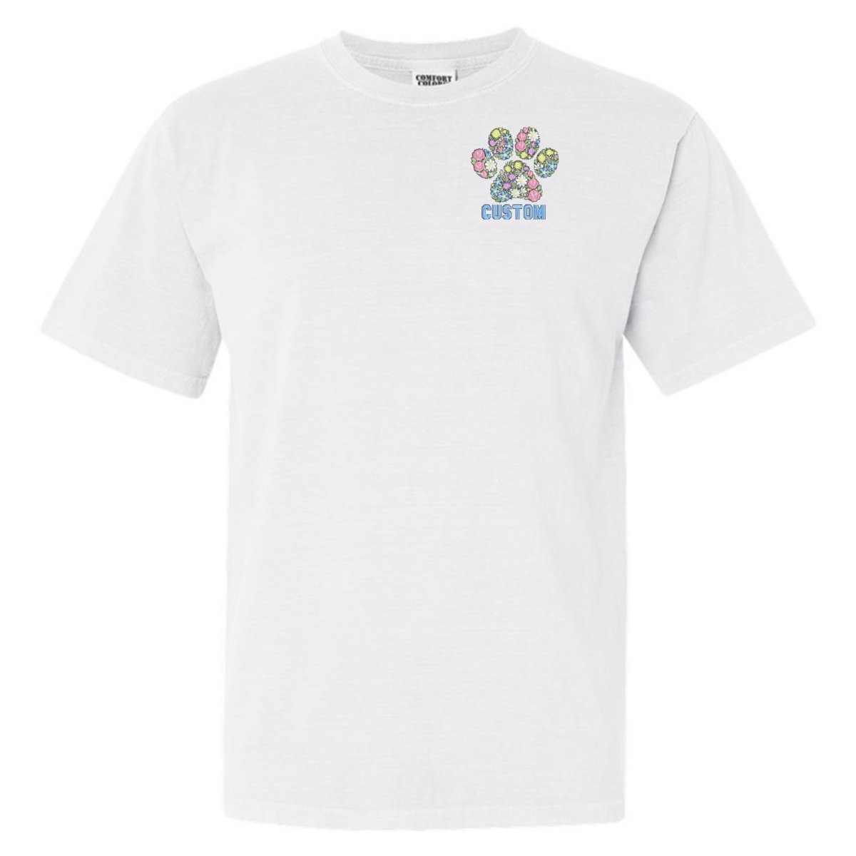 Make It Yours™ 'Floral Paw Print' T-Shirt