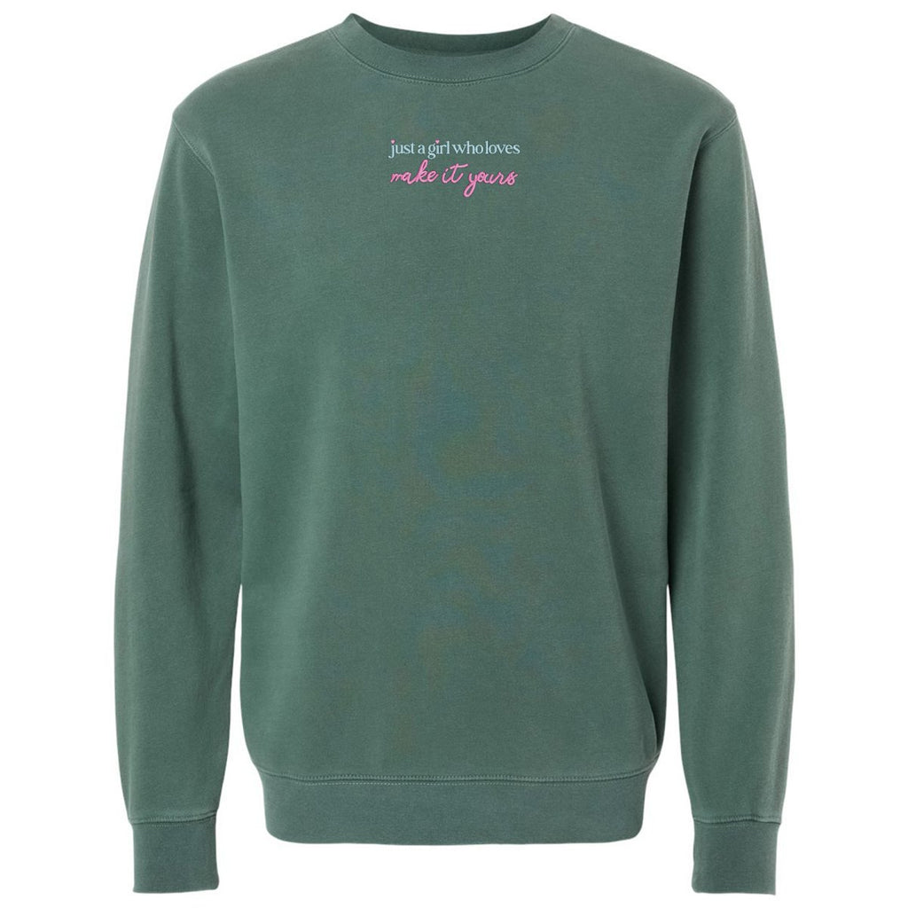 Make It Yours™ 'Just A Girl Who Loves' Cozy Crew