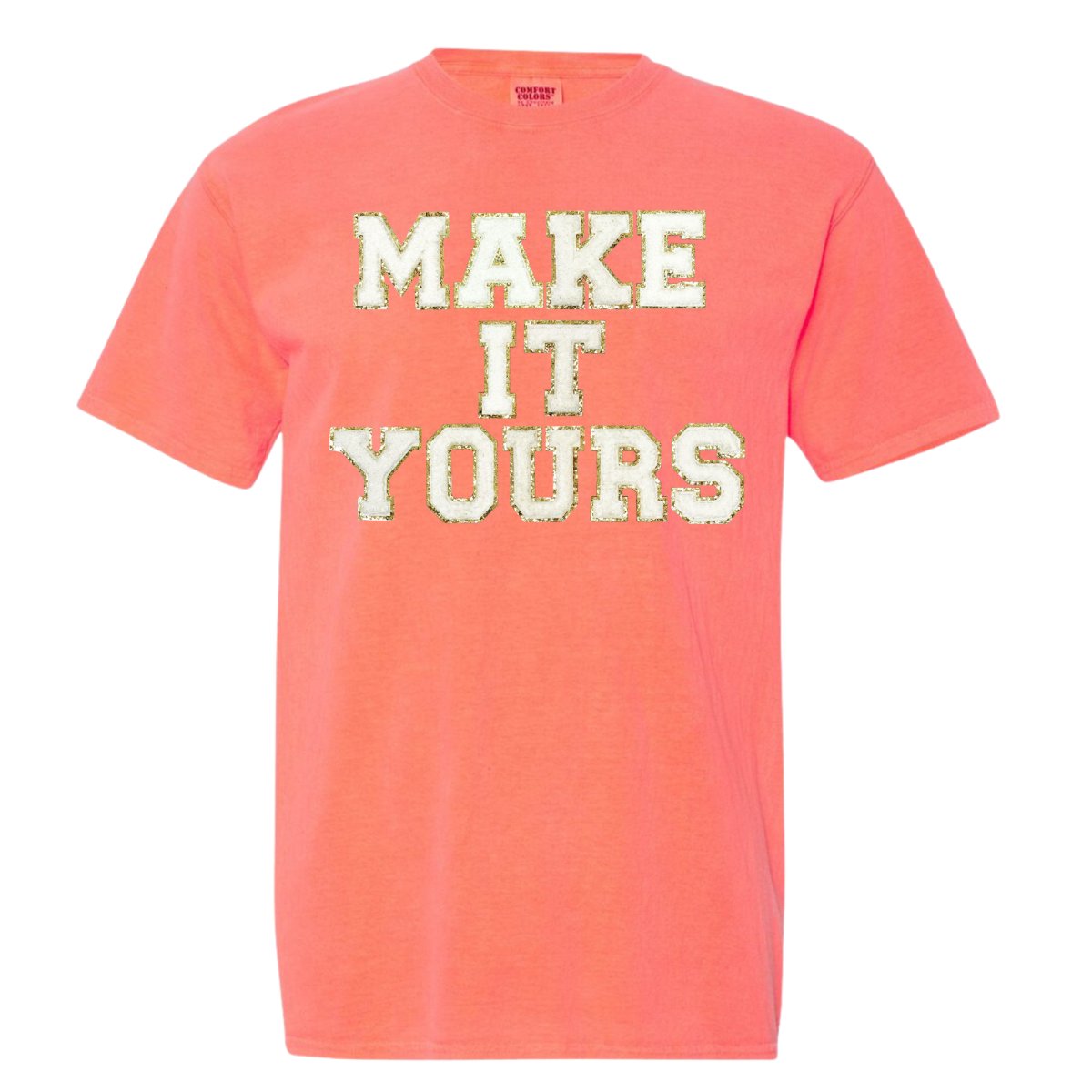 Make It Yours™ Letter Patch Neon T-Shirt
