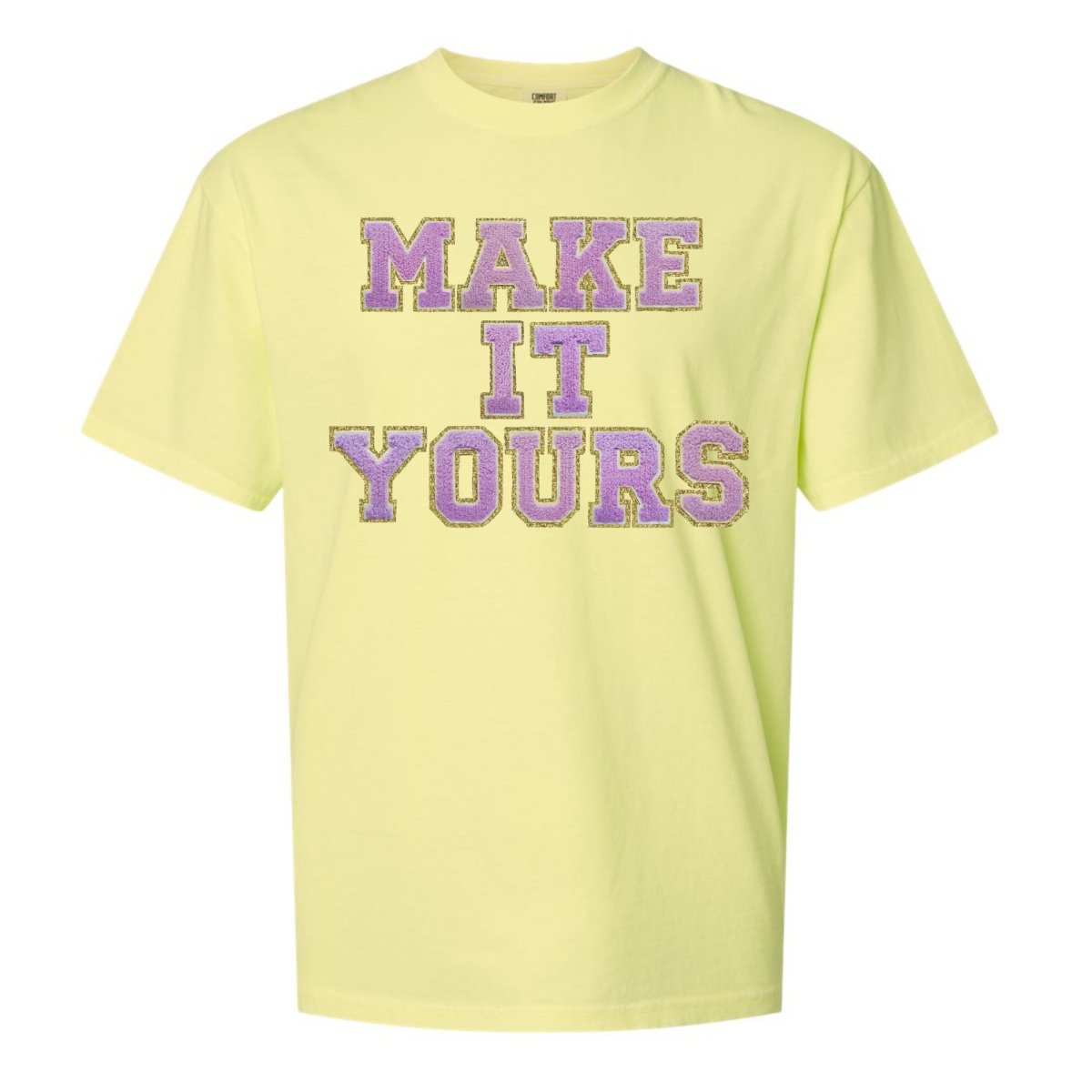 Make It Yours™ Letter Patch Neon T-Shirt