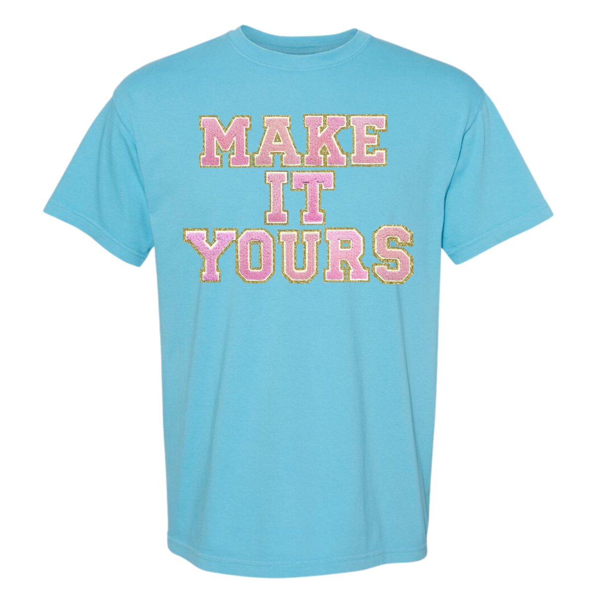 Make It Yours™ Letter Patch Neon T-Shirt