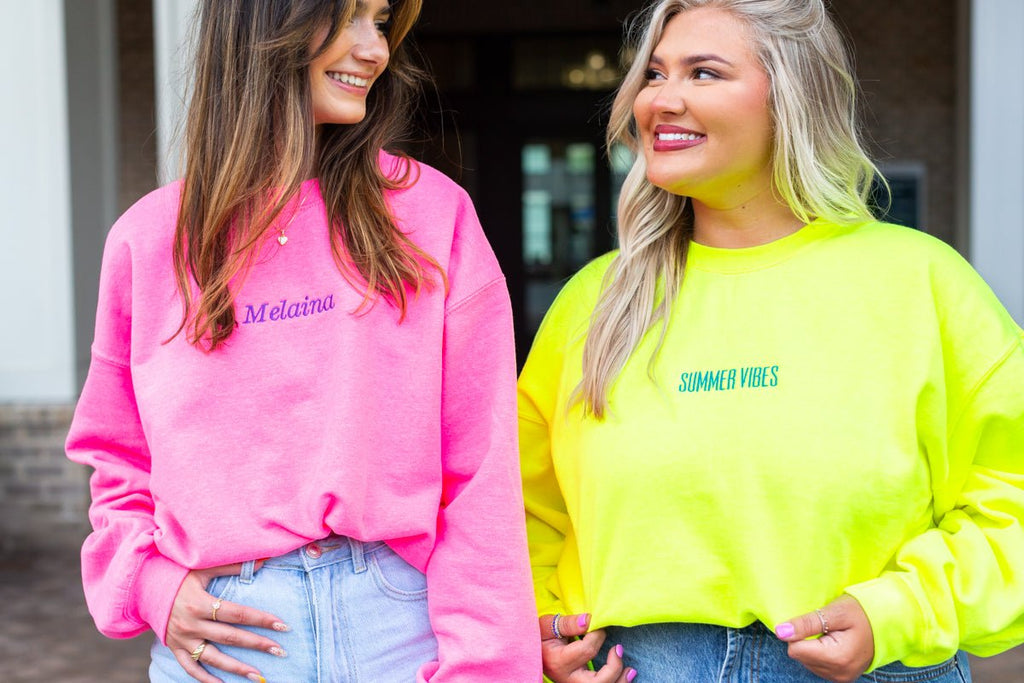 Make It Yours™ Neon Crewneck Sweatshirt