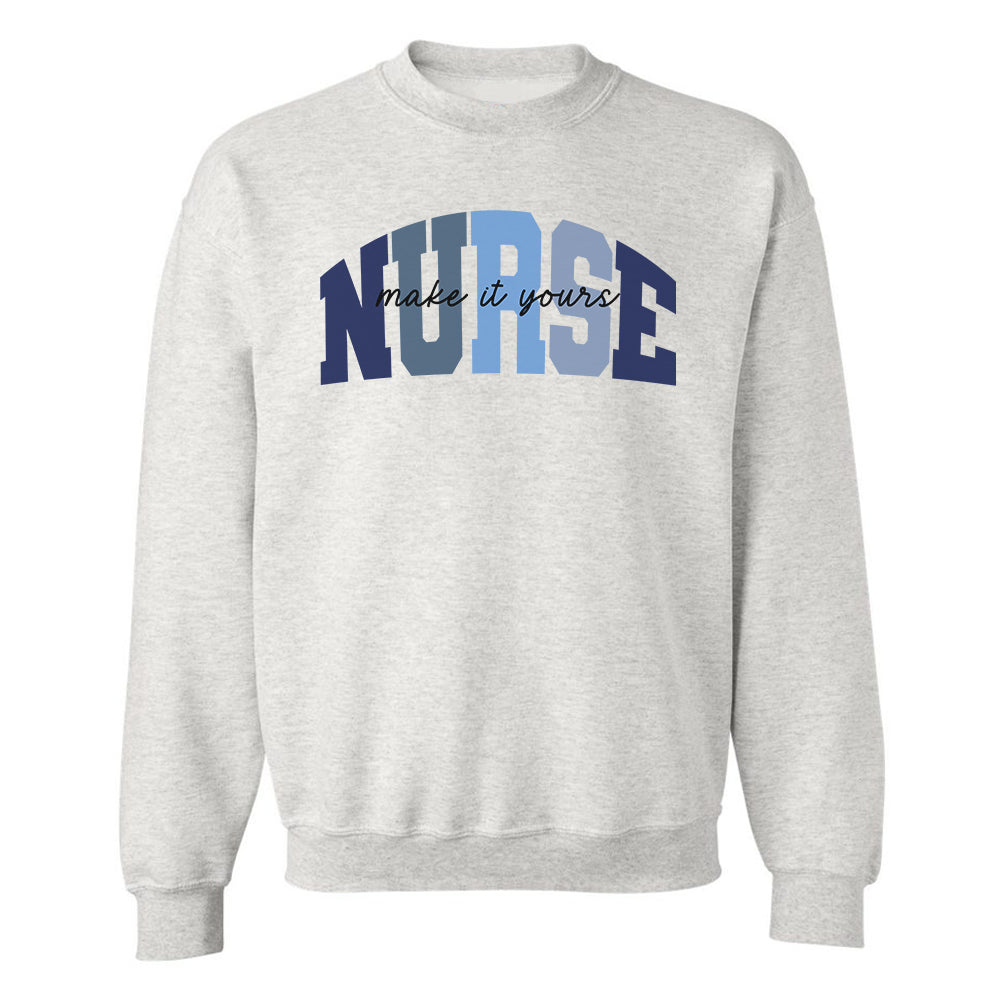 Make It Yours™ 'Nurse Block' Crewneck Sweatshirt