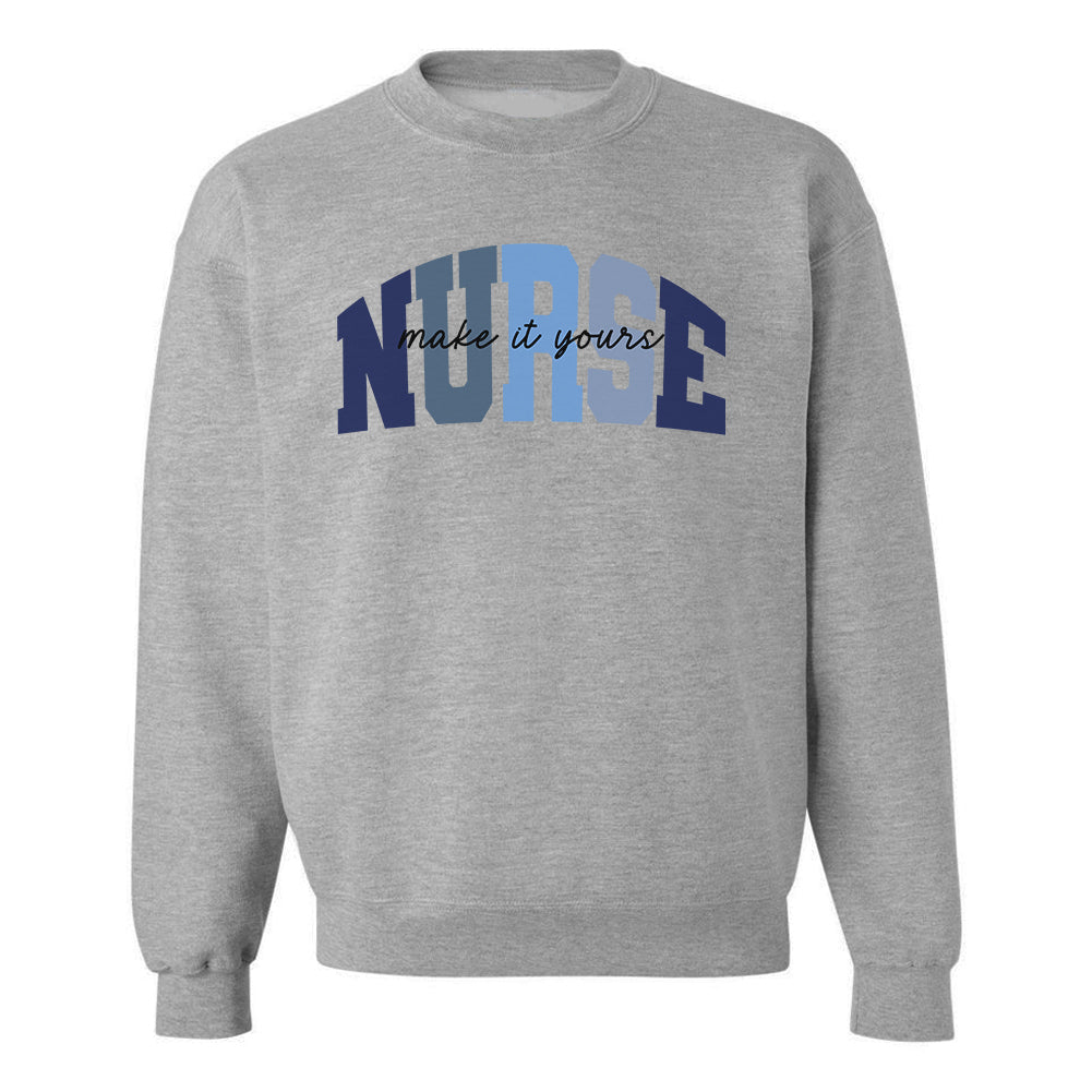 Make It Yours™ 'Nurse Block' Crewneck Sweatshirt