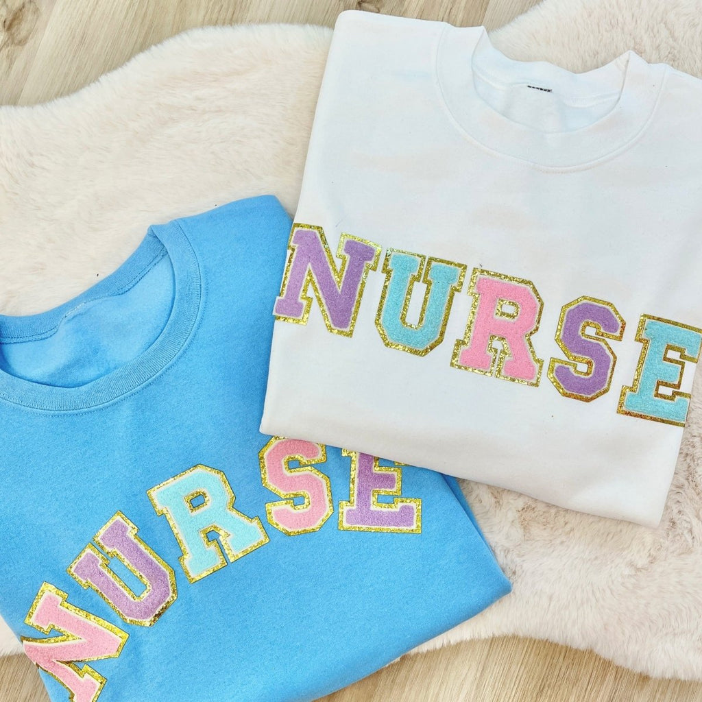 Make It Yours™ Nurse Letter Patch Sweatshirt