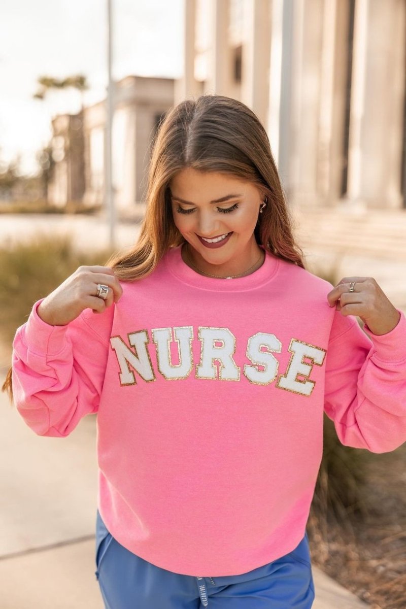 Make It Yours™ Nurse Letter Patch Sweatshirt