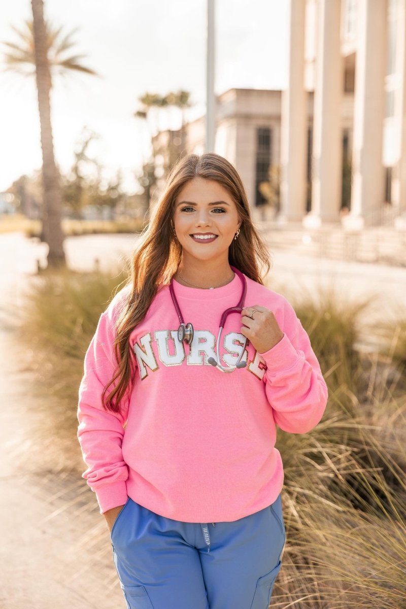 Make It Yours™ Nurse Letter Patch Sweatshirt