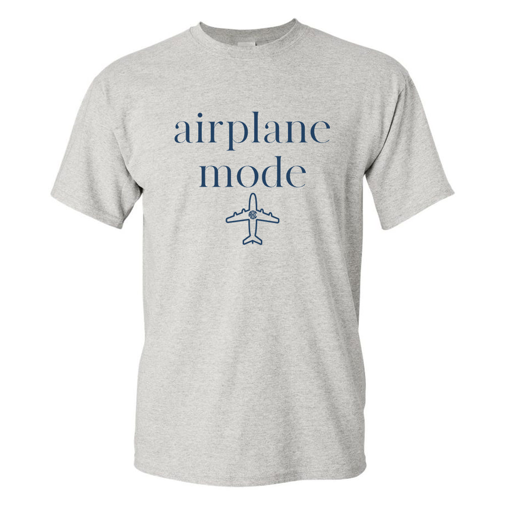 Monogrammed 'Airplane Mode' Basic T-Shirt