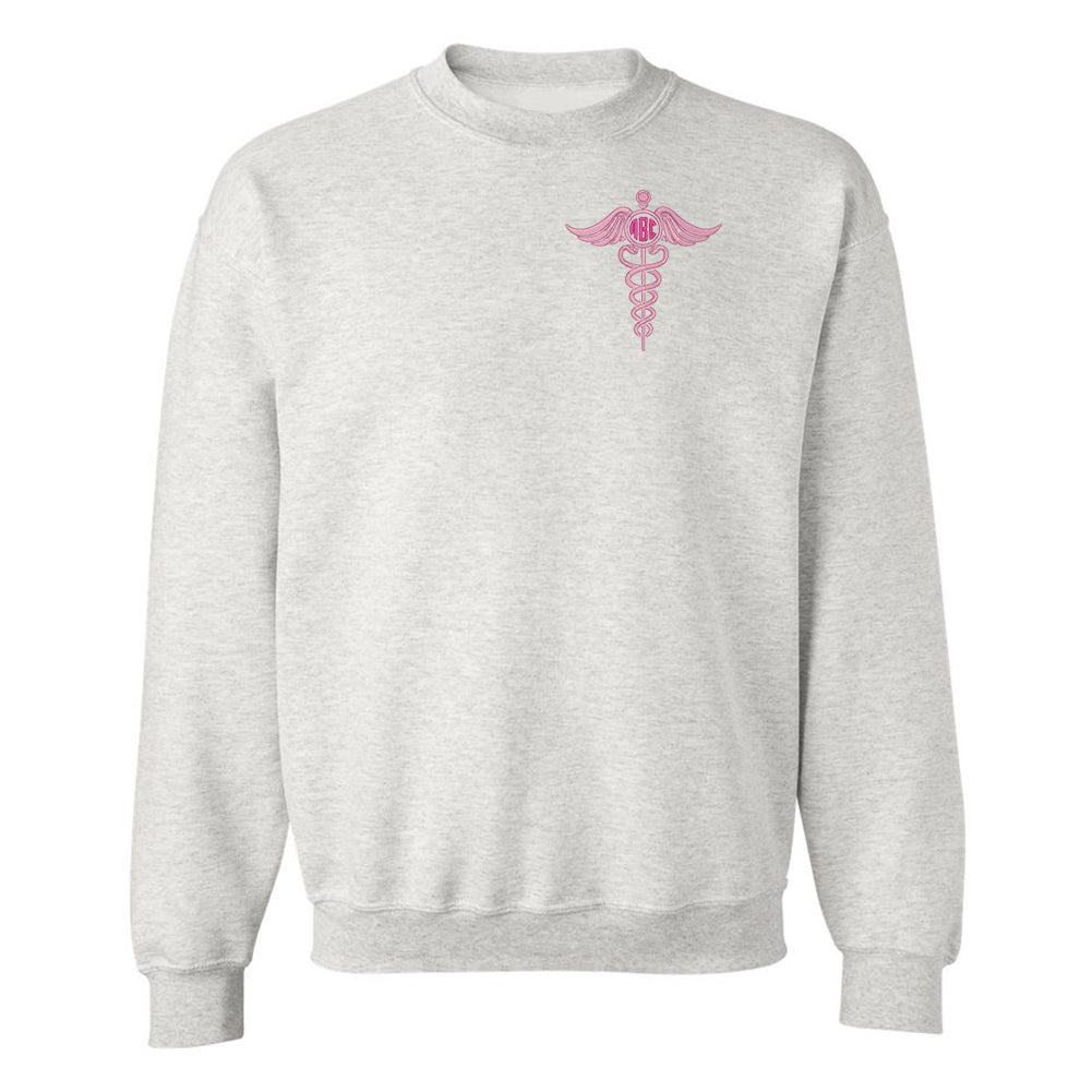 Monogrammed Caduceus Crewneck Sweatshirt