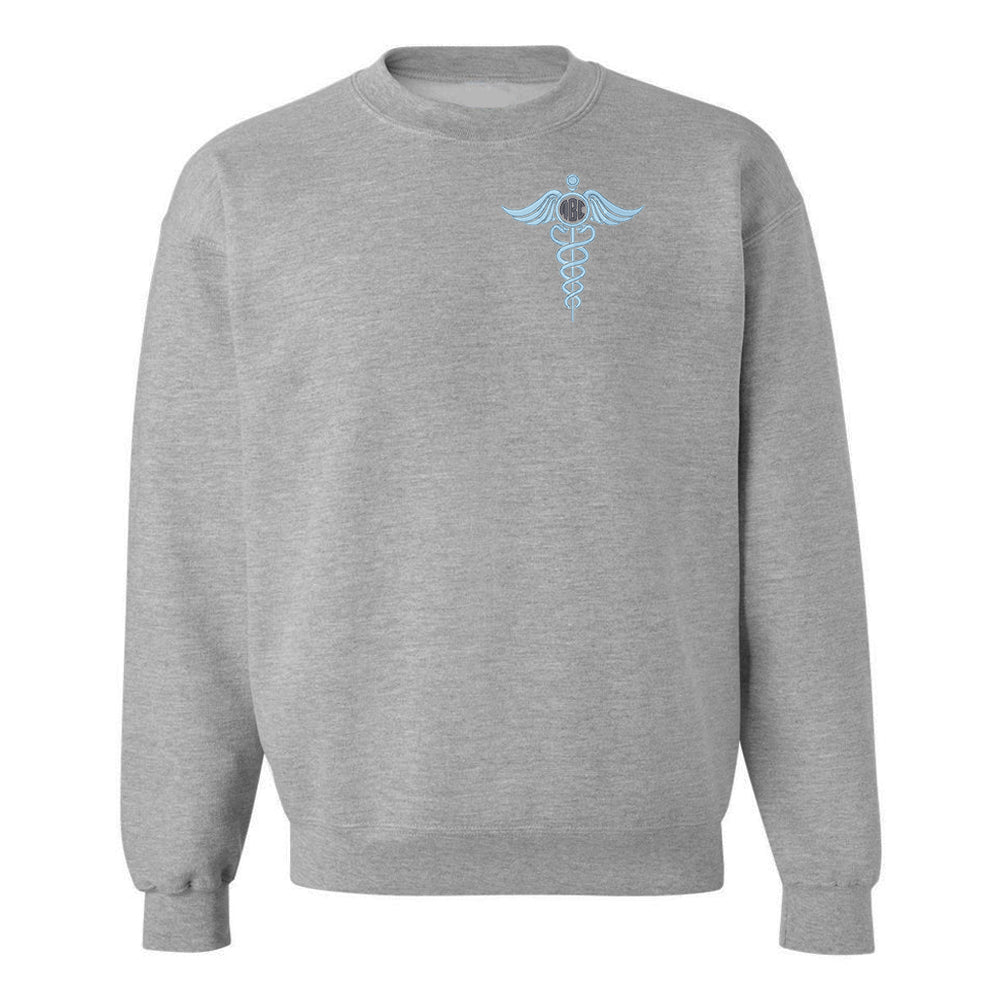 Monogrammed Caduceus Crewneck Sweatshirt