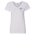 Monogrammed Caduceus V-Neck T-Shirt