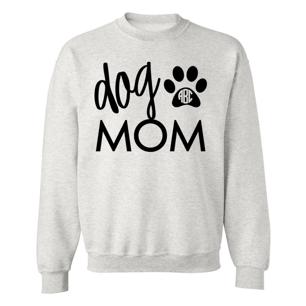 Monogrammed 'Dog Mom' Crewneck Sweatshirt