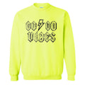 Monogrammed 'Good Vibes' Neon Crewneck Sweatshirt