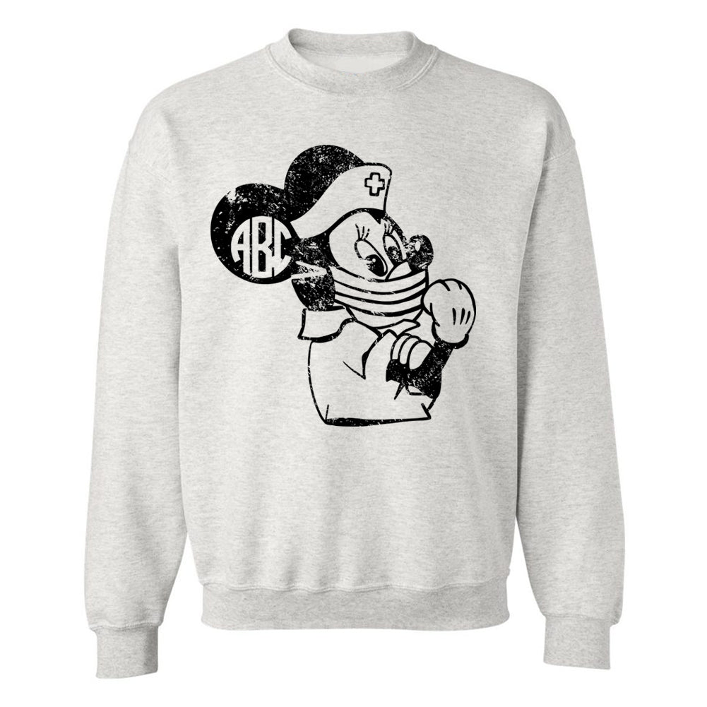 Monogrammed 'Minnie Nurse' Crewneck Sweatshirt