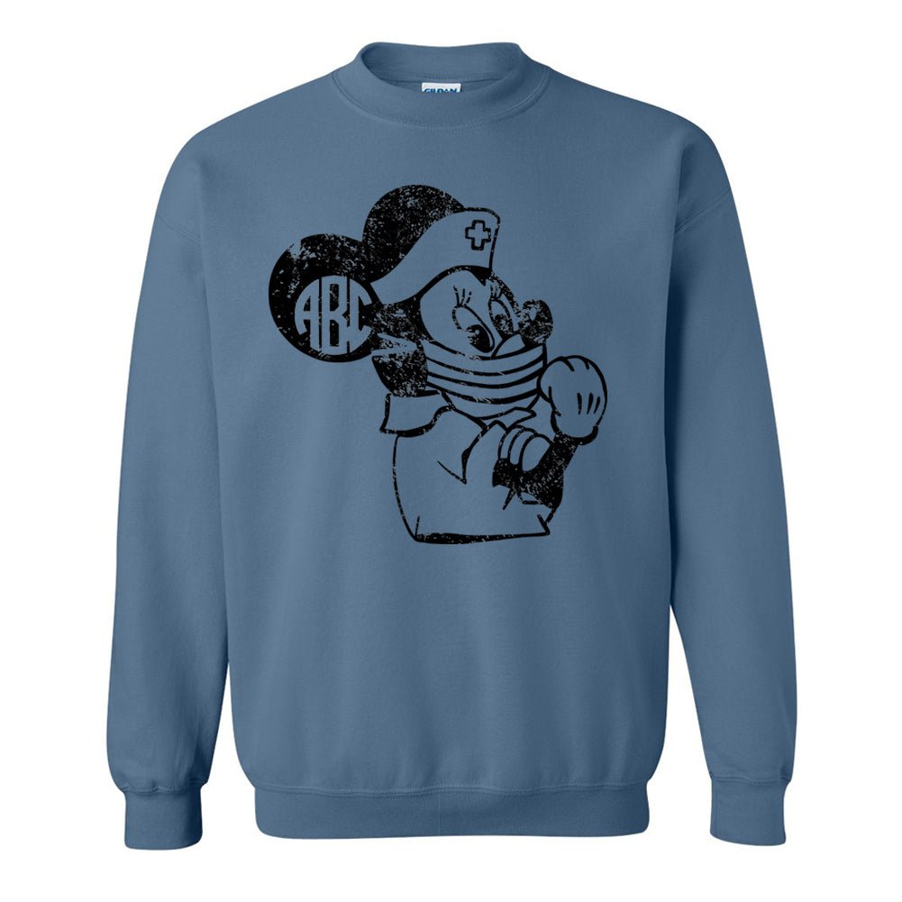 Monogrammed 'Minnie Nurse' Crewneck Sweatshirt
