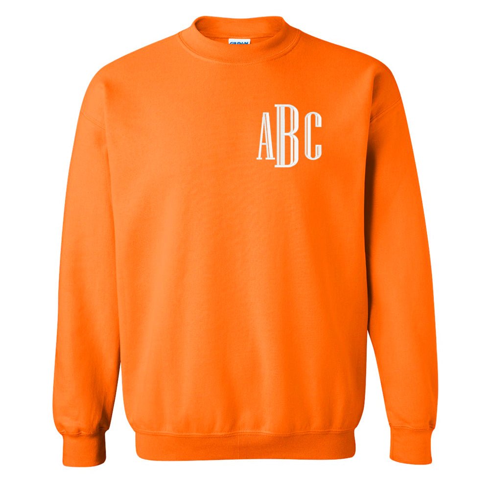 Monogrammed Neon Crewneck Sweatshirt