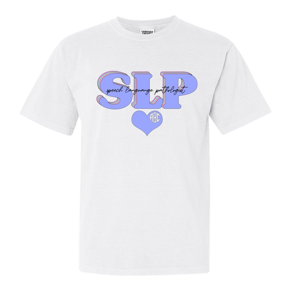 Monogrammed 'Speech Language Pathologist' T-Shirt