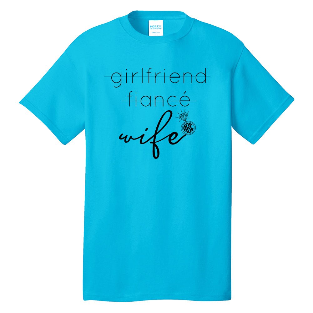 Monogrammed 'Wife' Neon T-Shirt