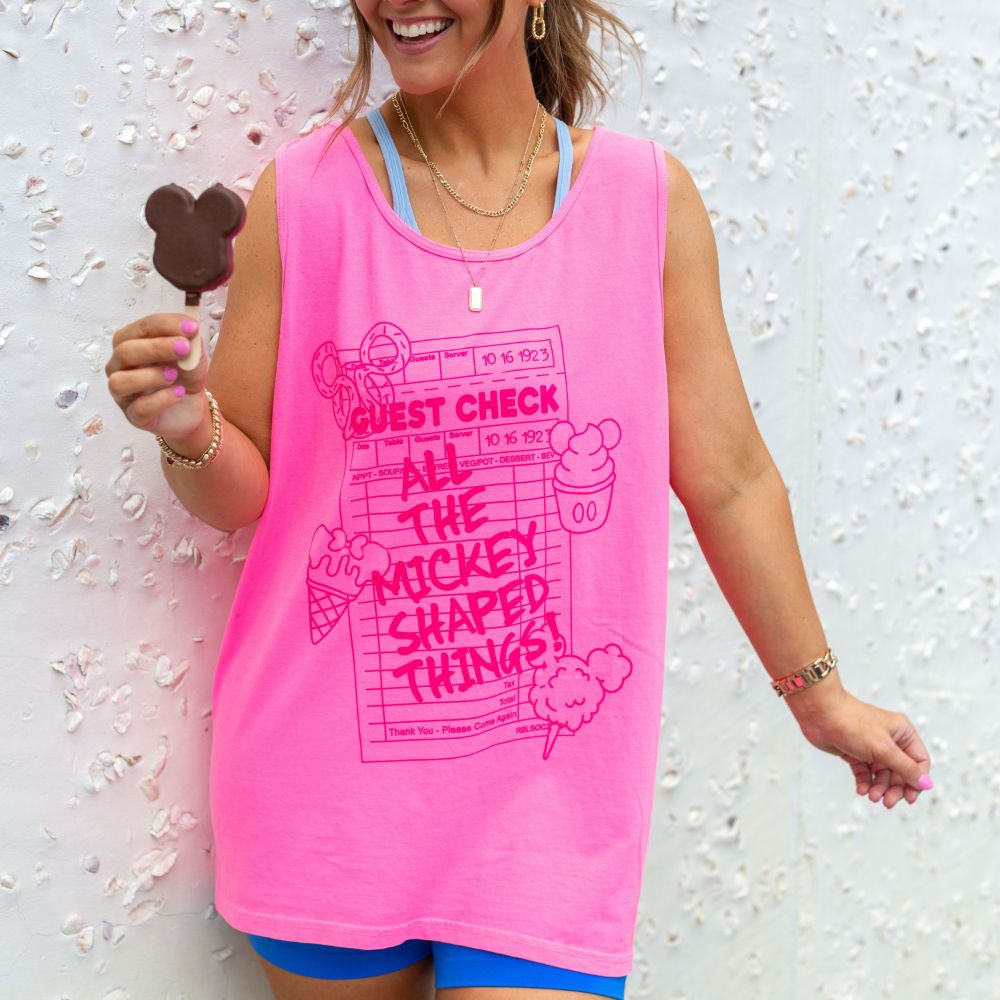 Neon 'All The Mickey-Shaped Things' Tank Top